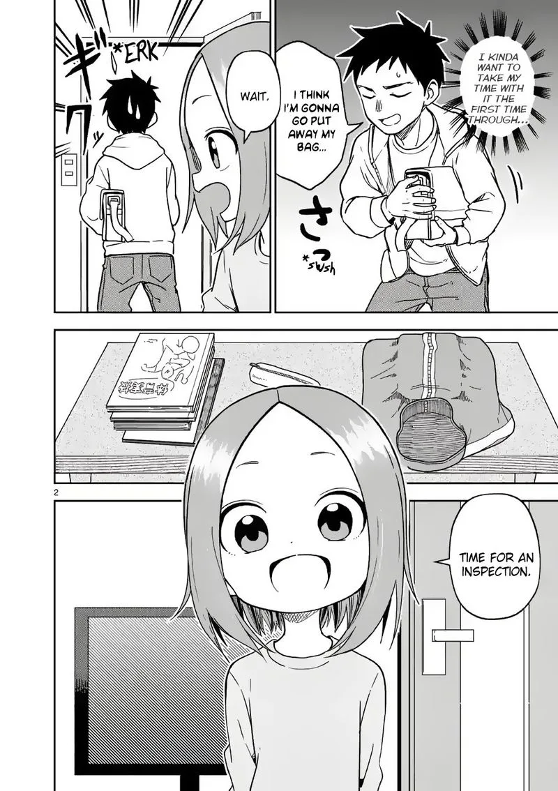 Karakai Jouzu no (Moto) Takagi-san Chapter 168 page 2