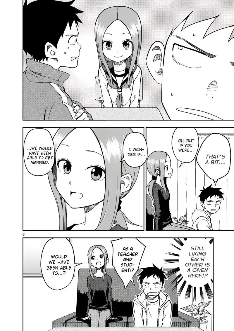 Karakai Jouzu no (Moto) Takagi-san Chapter 168 page 8