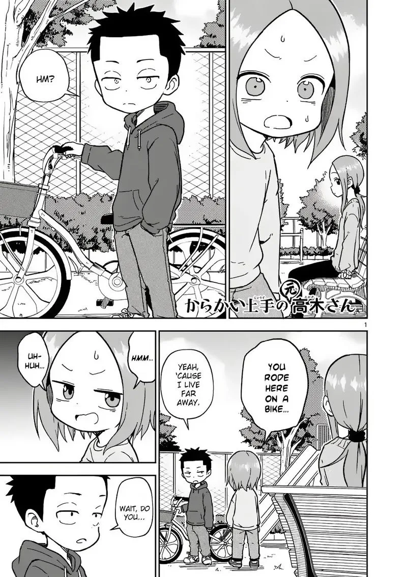 Karakai Jouzu no (Moto) Takagi-san Chapter 171 page 1