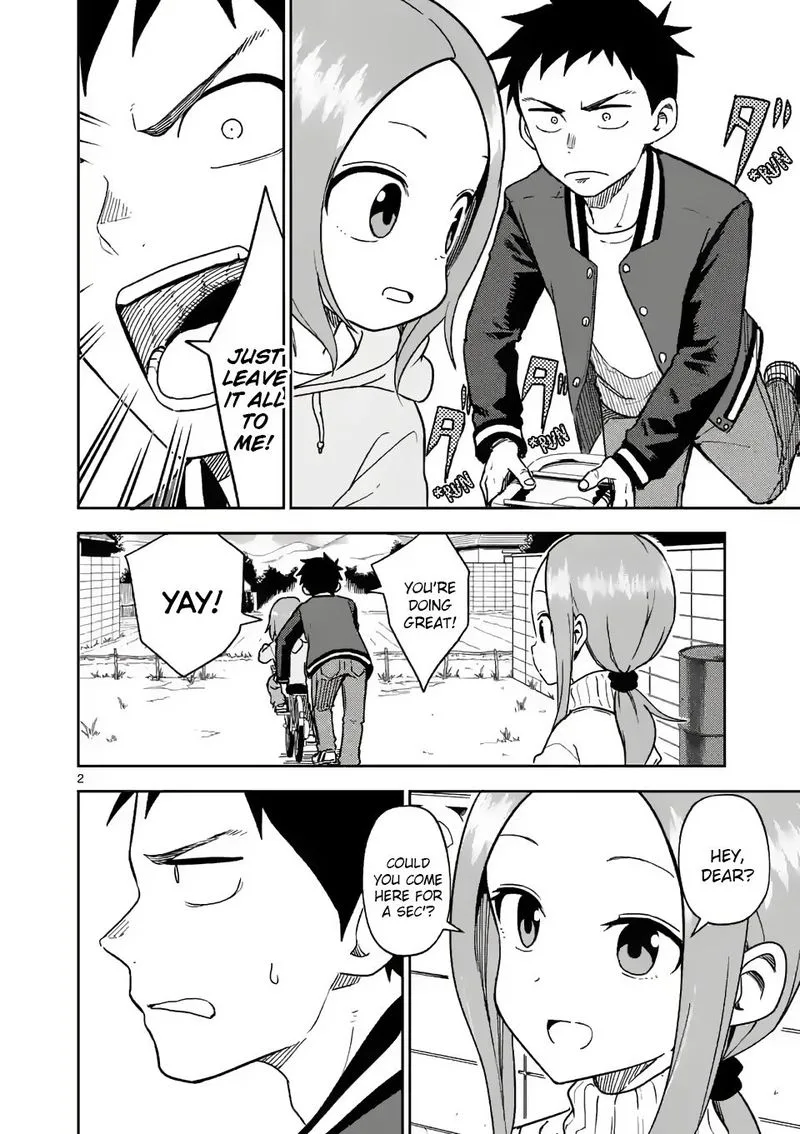 Karakai Jouzu no (Moto) Takagi-san Chapter 172 page 2