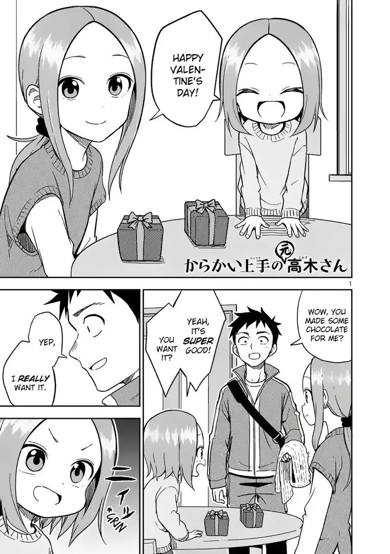 Karakai Jouzu no (Moto) Takagi-san Chapter 173 page 1