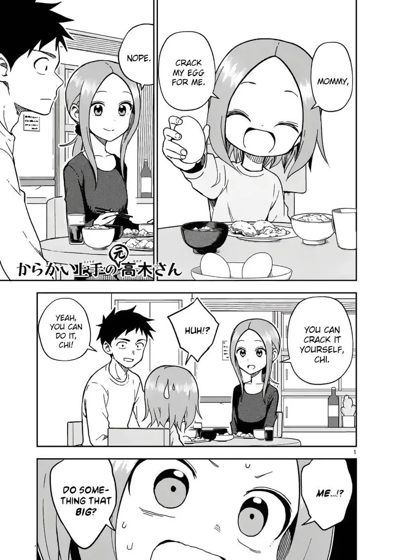 Karakai Jouzu no (Moto) Takagi-san Chapter 174 page 1