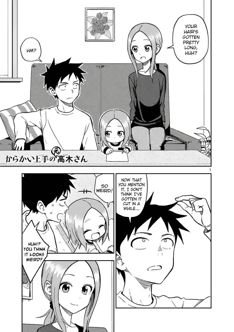 Karakai Jouzu no (Moto) Takagi-san Chapter 175 page 1
