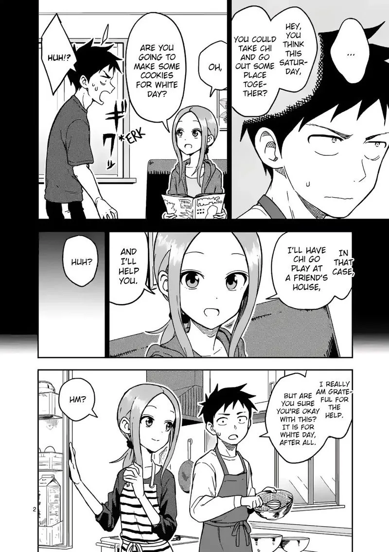 Karakai Jouzu no (Moto) Takagi-san Chapter 178 page 2