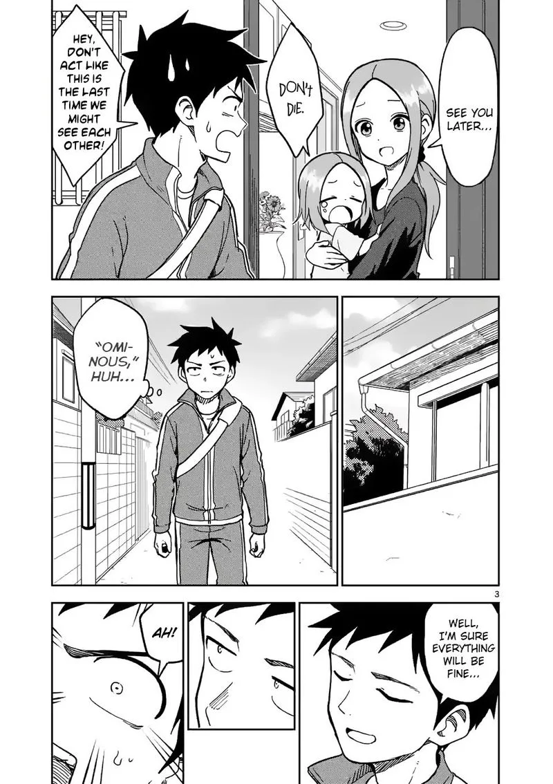 Karakai Jouzu no (Moto) Takagi-san Chapter 179 page 3
