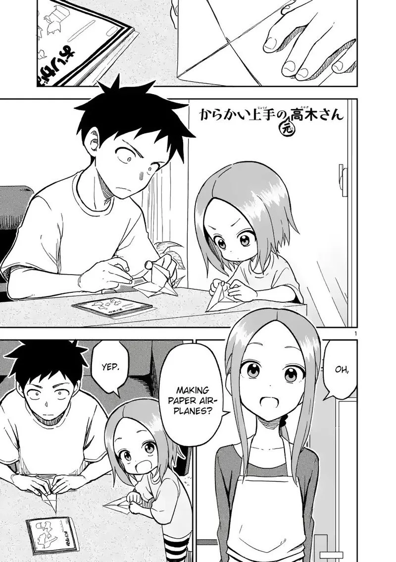 Karakai Jouzu no (Moto) Takagi-san Chapter 182 page 1