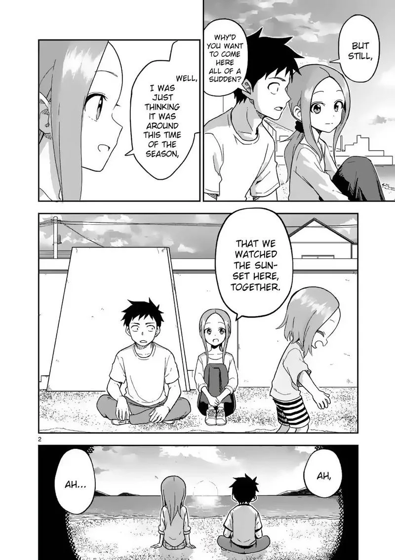 Karakai Jouzu no (Moto) Takagi-san Chapter 185 page 2