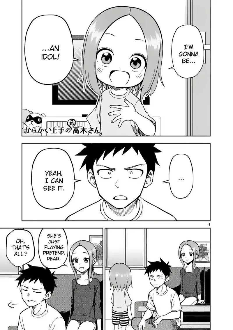 Karakai Jouzu no (Moto) Takagi-san Chapter 186 page 1