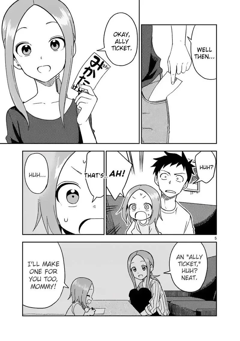 Karakai Jouzu no (Moto) Takagi-san Chapter 187 page 5