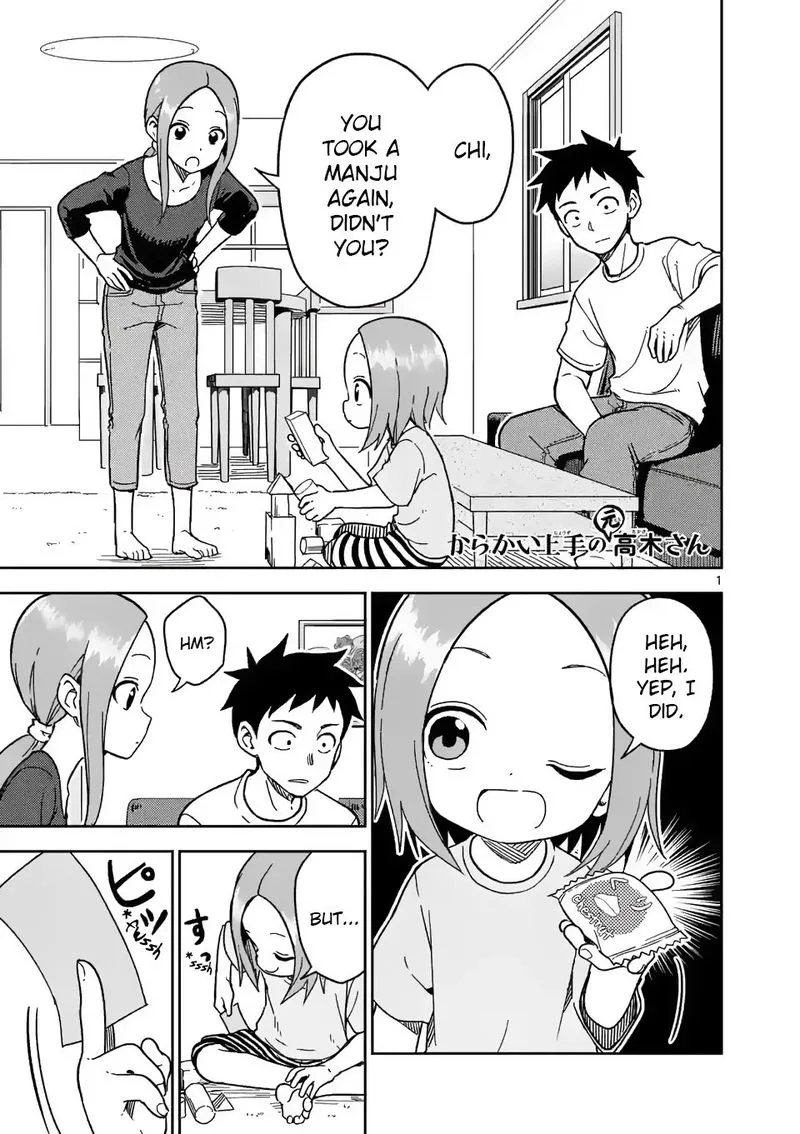 Karakai Jouzu no (Moto) Takagi-san Chapter 187 page 1