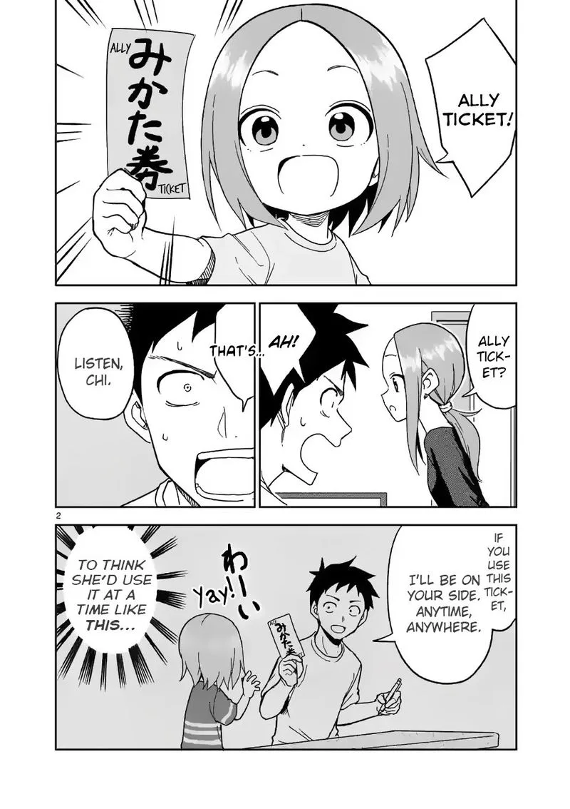 Karakai Jouzu no (Moto) Takagi-san Chapter 187 page 2