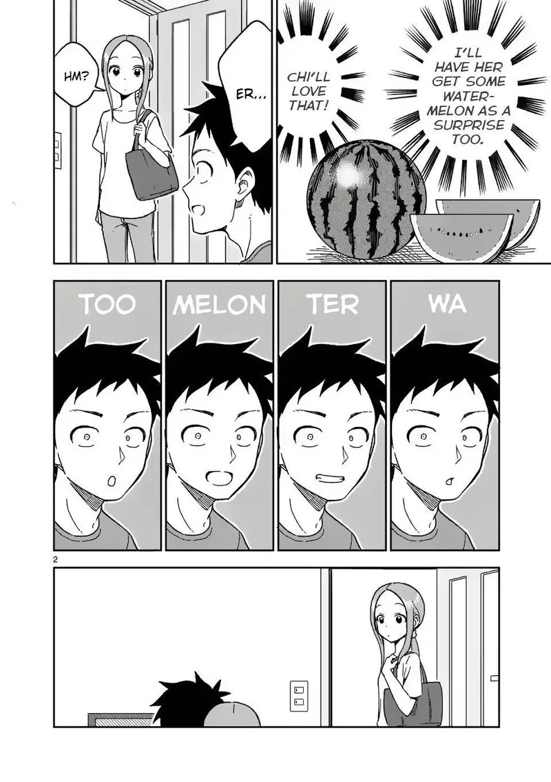 Karakai Jouzu no (Moto) Takagi-san Chapter 189 page 2