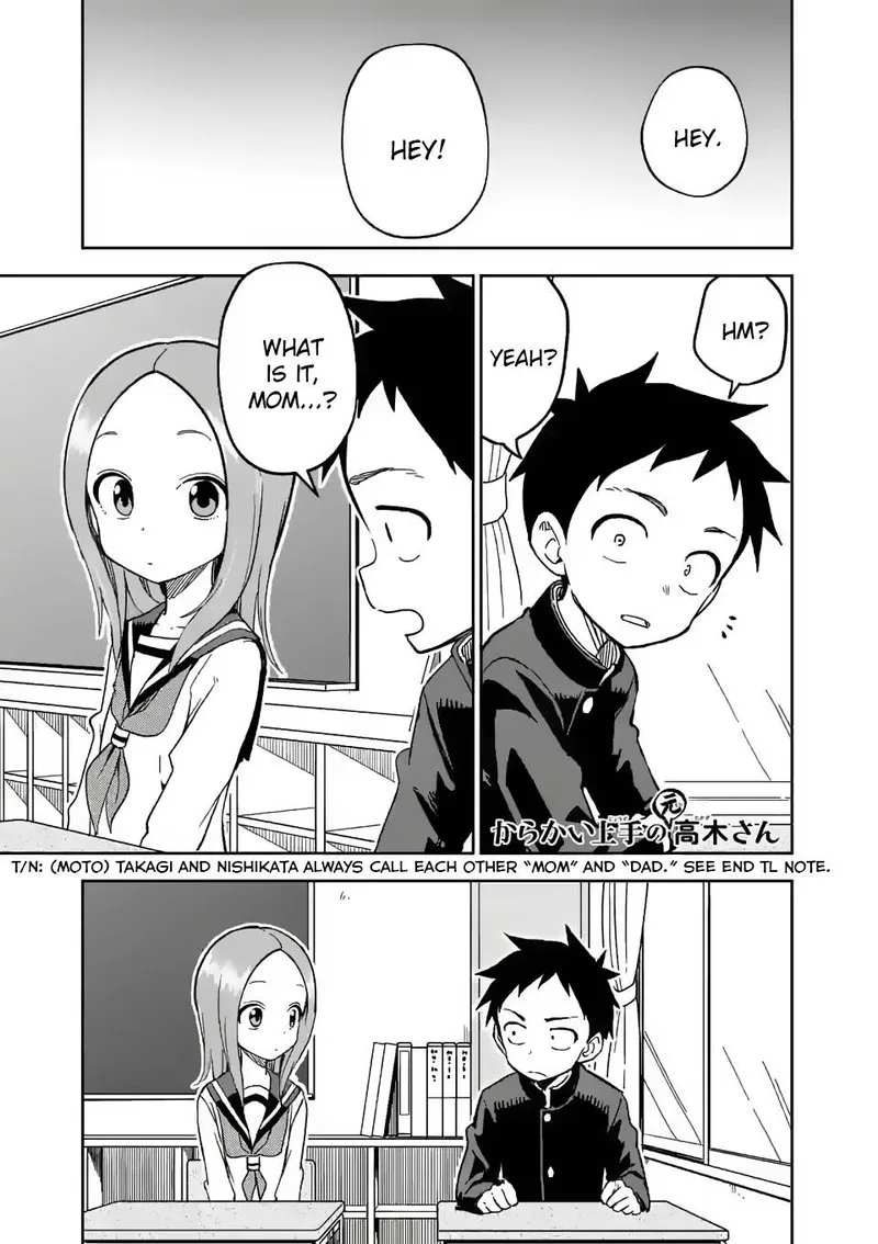 Karakai Jouzu no (Moto) Takagi-san Chapter 190 page 1
