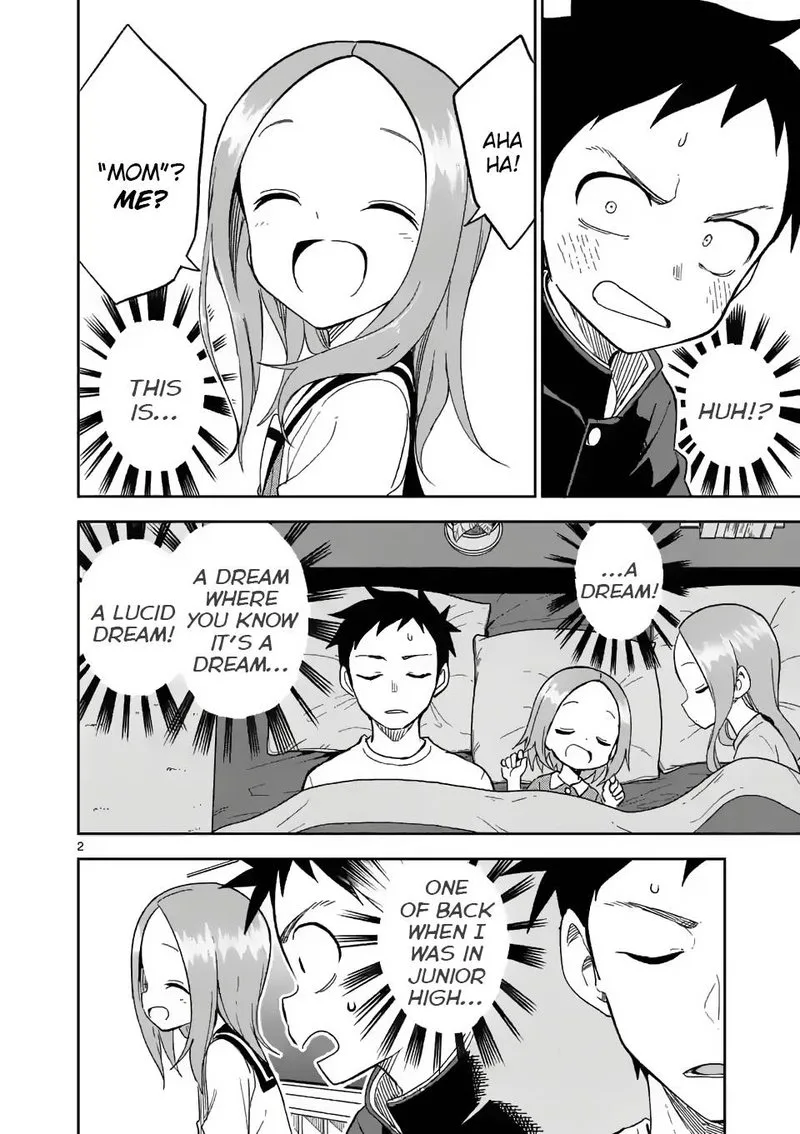 Karakai Jouzu no (Moto) Takagi-san Chapter 190 page 2