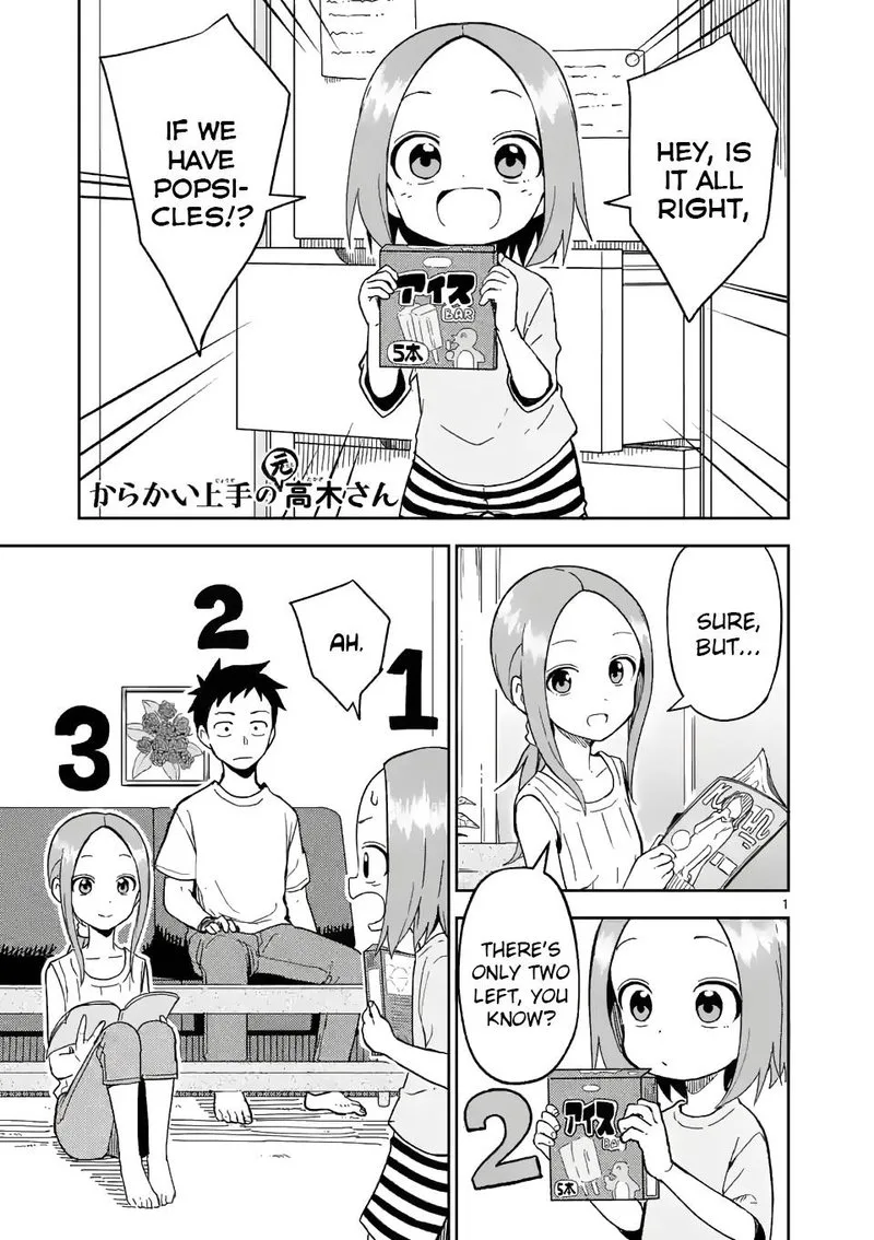 Karakai Jouzu no (Moto) Takagi-san Chapter 194 page 1