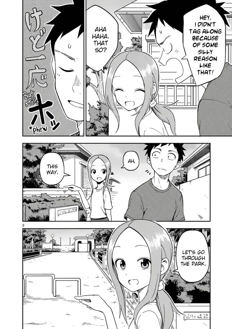 Karakai Jouzu no (Moto) Takagi-san Chapter 195 page 2