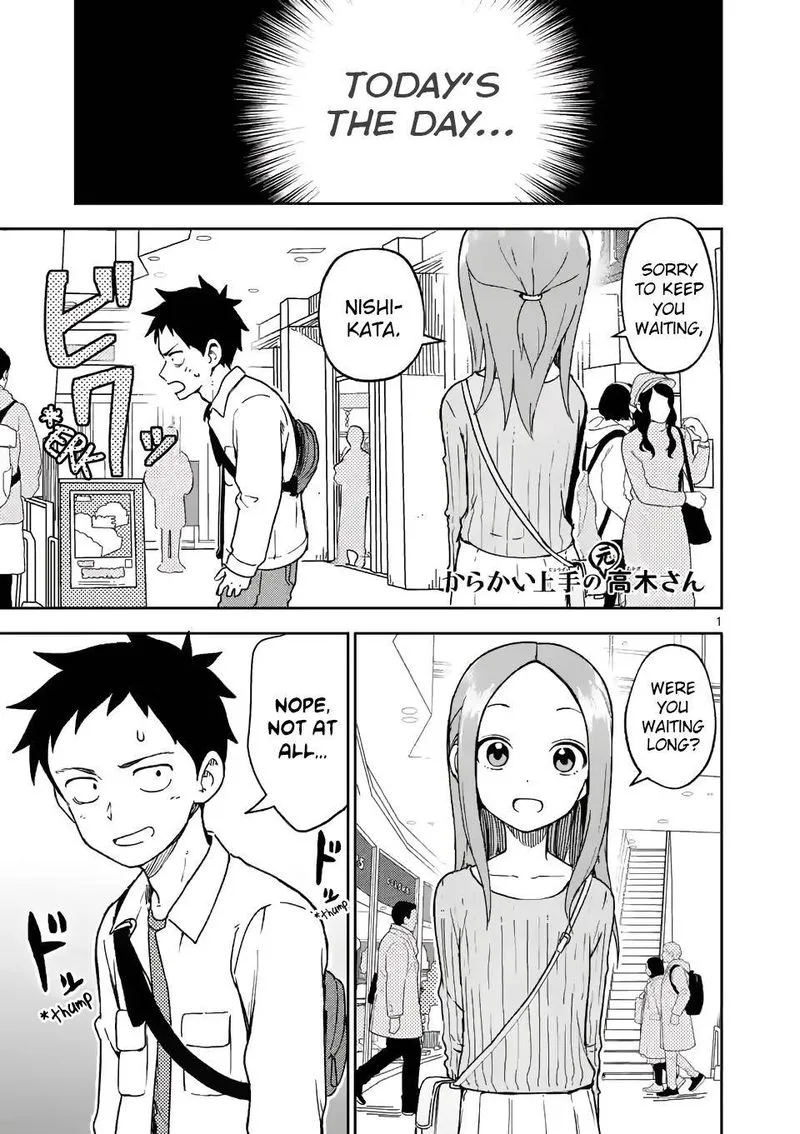 Karakai Jouzu no (Moto) Takagi-san Chapter 199 page 1