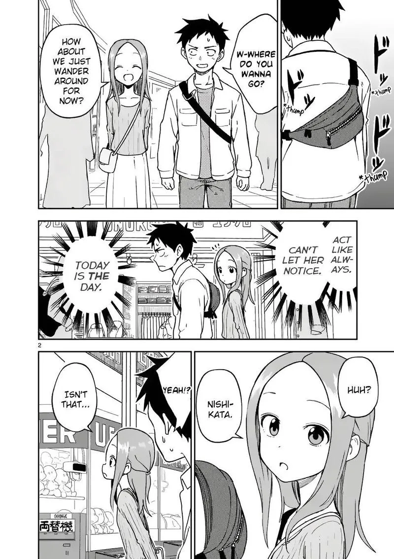 Karakai Jouzu no (Moto) Takagi-san Chapter 199 page 2