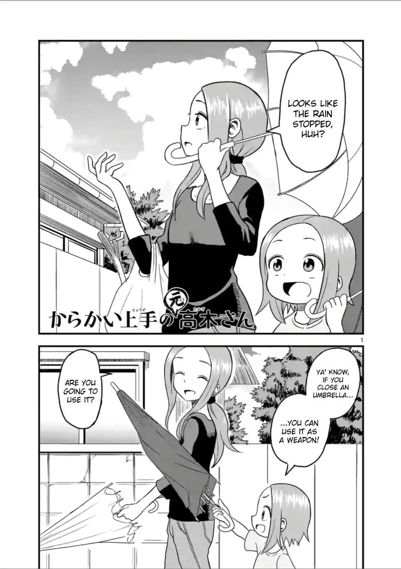 Karakai Jouzu no (Moto) Takagi-san Chapter 20 page 1