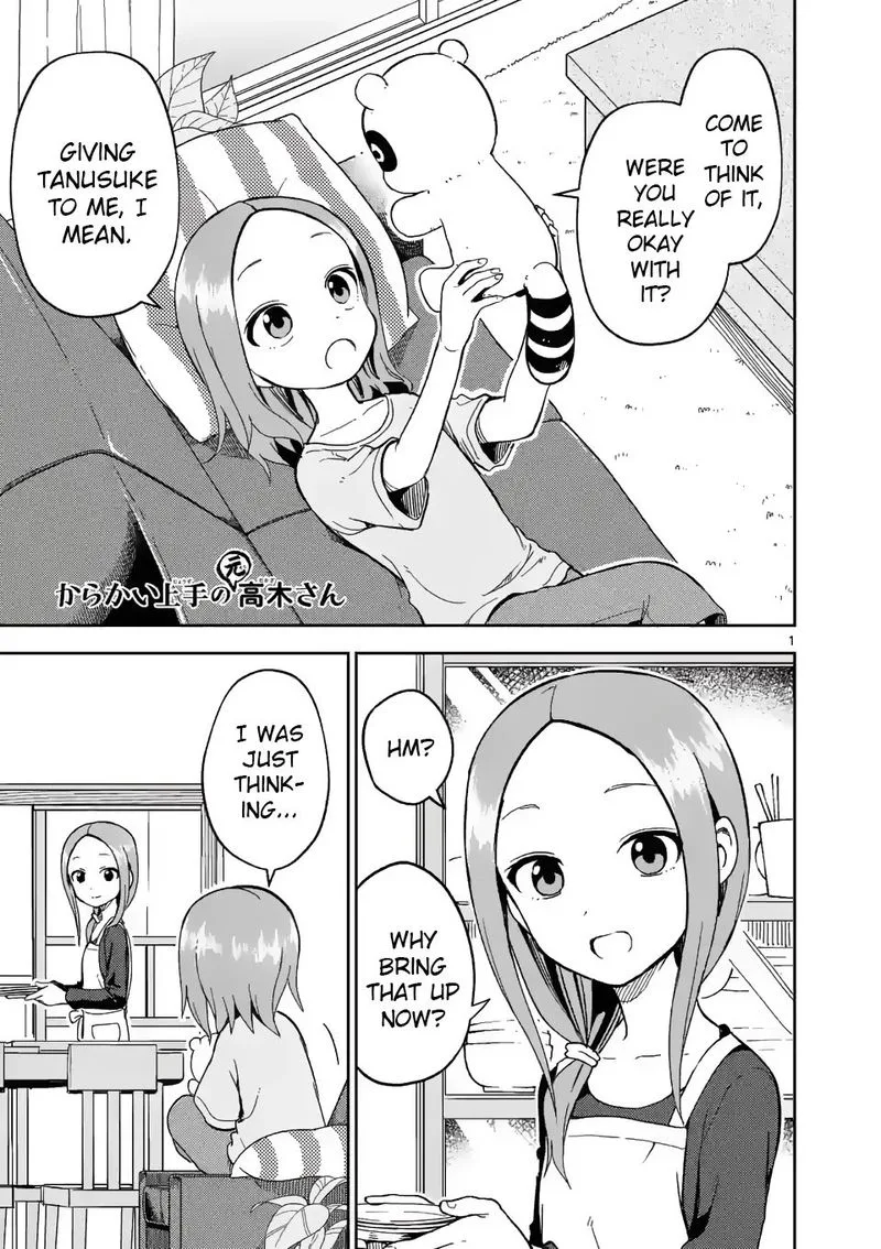 Karakai Jouzu no (Moto) Takagi-san Chapter 200 page 1