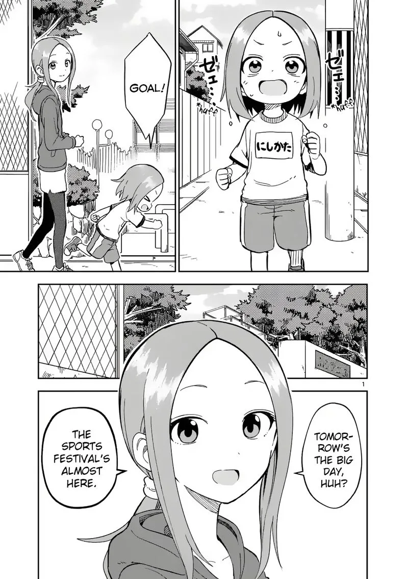 Karakai Jouzu no (Moto) Takagi-san Chapter 204 page 1