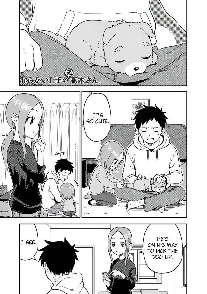 Karakai Jouzu no (Moto) Takagi-san Chapter 213 page 1