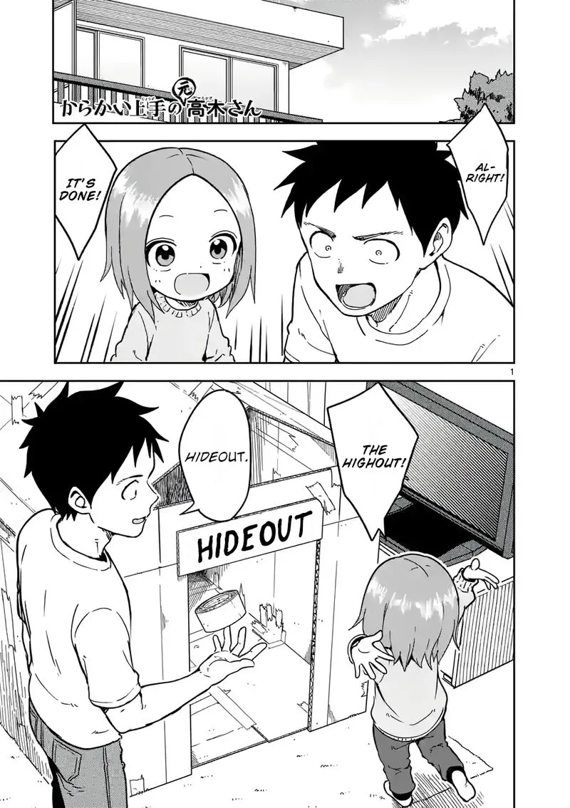 Karakai Jouzu no (Moto) Takagi-san Chapter 218 page 1