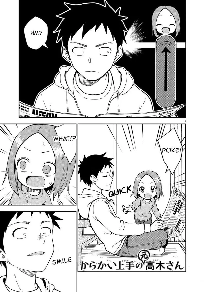 Karakai Jouzu no (Moto) Takagi-san Chapter 220 page 1