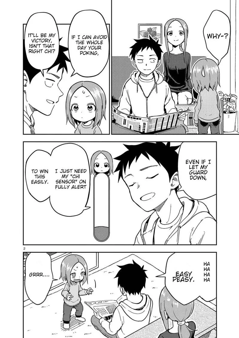 Karakai Jouzu no (Moto) Takagi-san Chapter 220 page 2