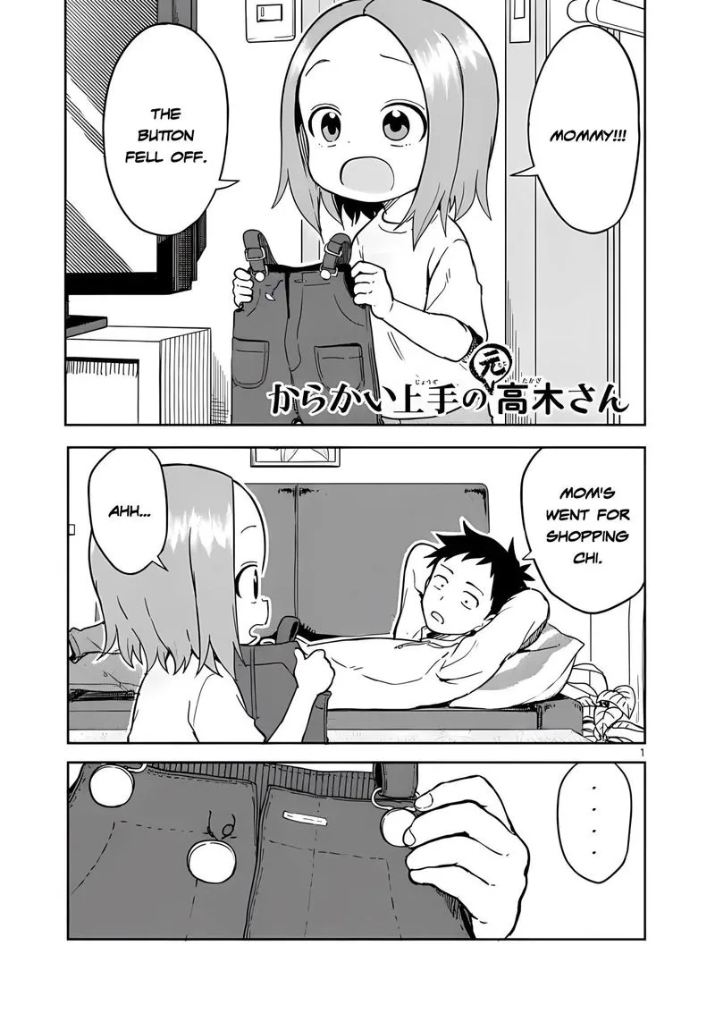 Karakai Jouzu no (Moto) Takagi-san Chapter 222 page 1
