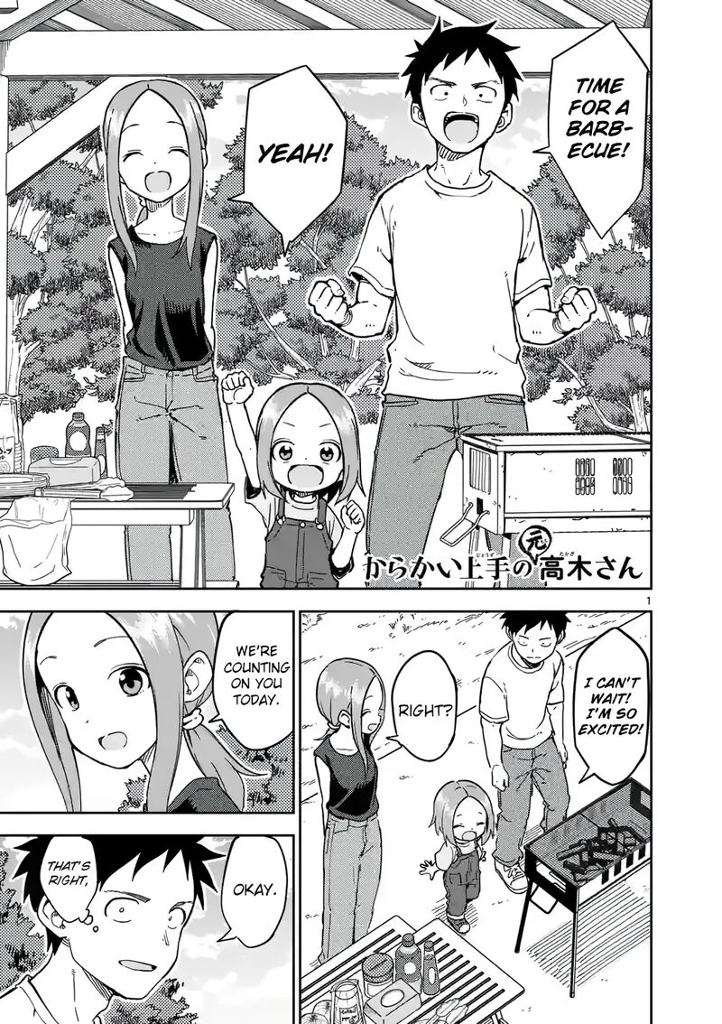 Karakai Jouzu no (Moto) Takagi-san Chapter 228 page 1