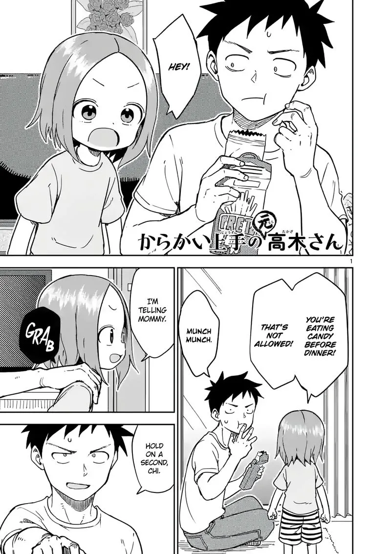 Karakai Jouzu no (Moto) Takagi-san Chapter 242 page 1