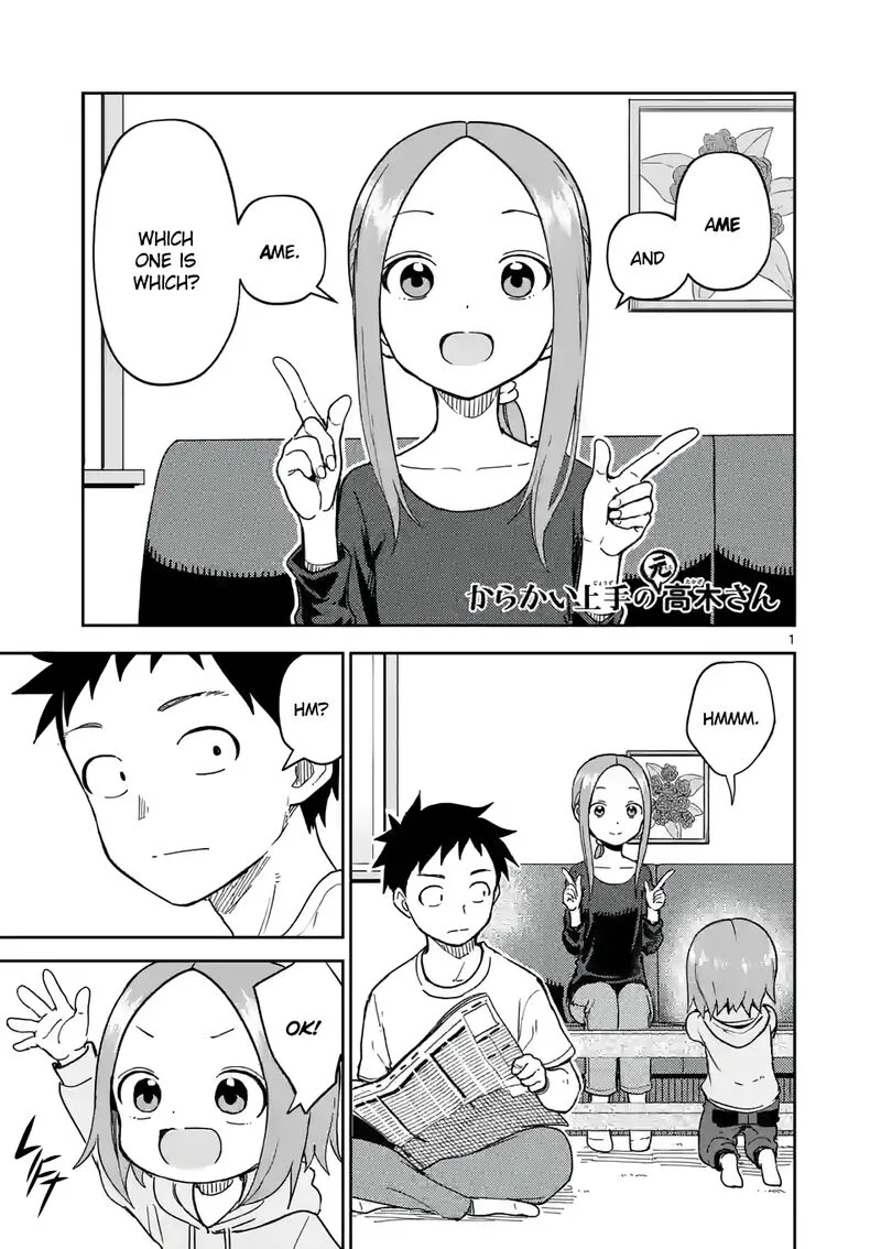 Karakai Jouzu no (Moto) Takagi-san Chapter 252 page 1