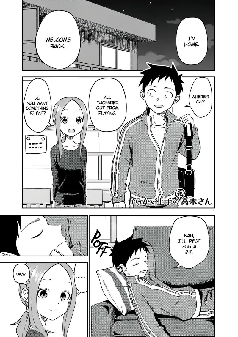 Karakai Jouzu no (Moto) Takagi-san Chapter 254 page 1