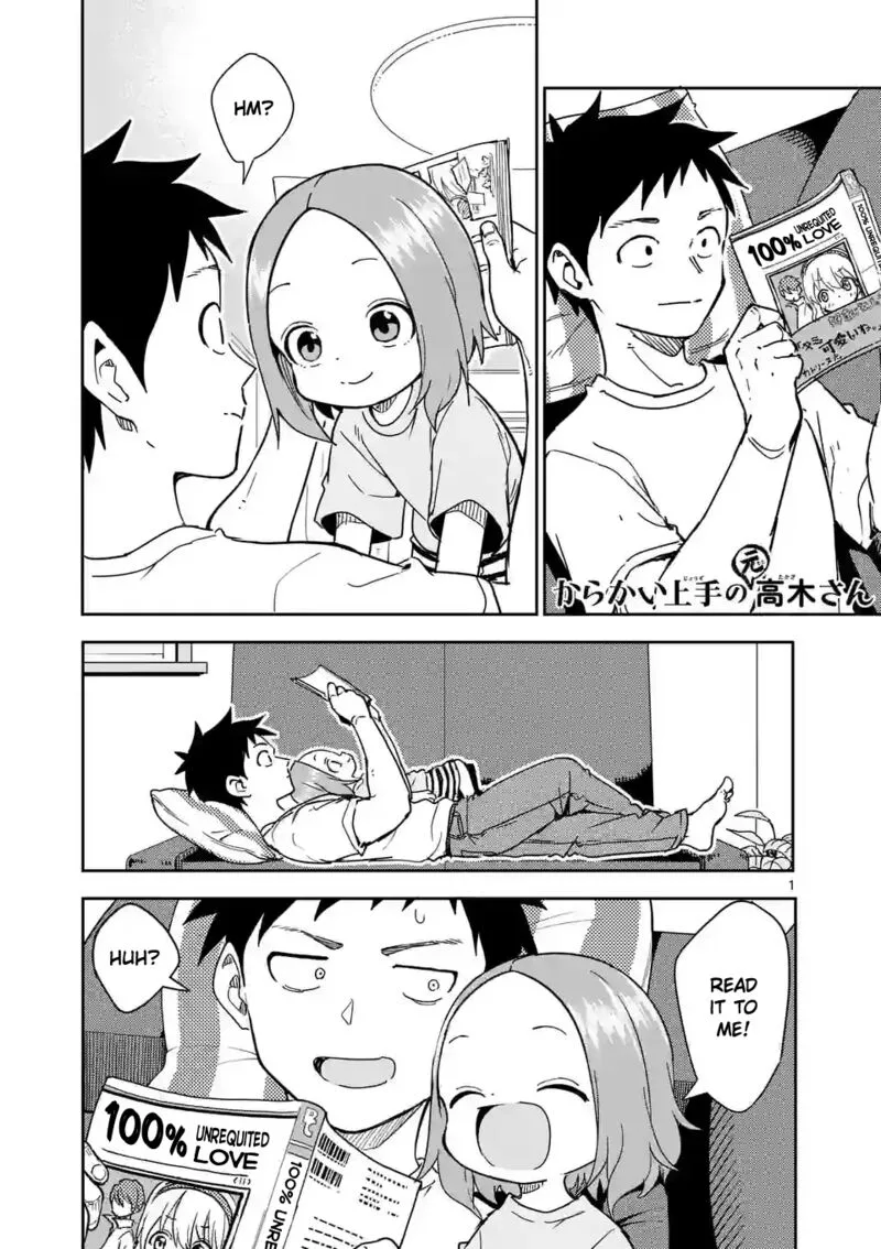 Karakai Jouzu no (Moto) Takagi-san Chapter 280 page 1