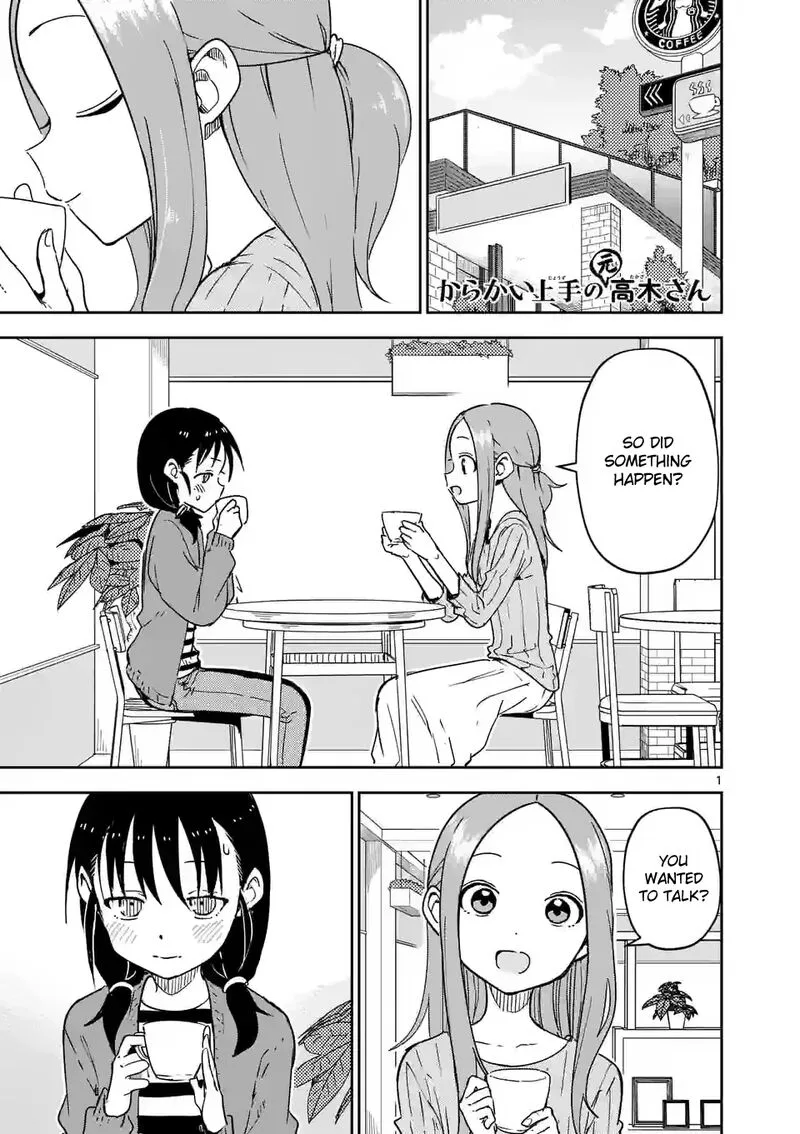 Karakai Jouzu no (Moto) Takagi-san Chapter 285 page 1