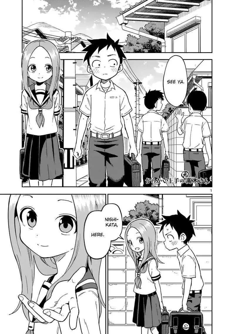 Karakai Jouzu no (Moto) Takagi-san Chapter 299 page 1