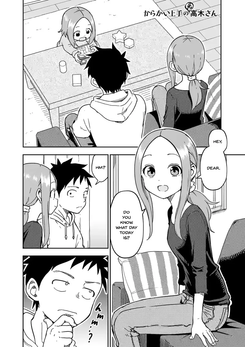 Karakai Jouzu no (Moto) Takagi-san Chapter 301 page 1