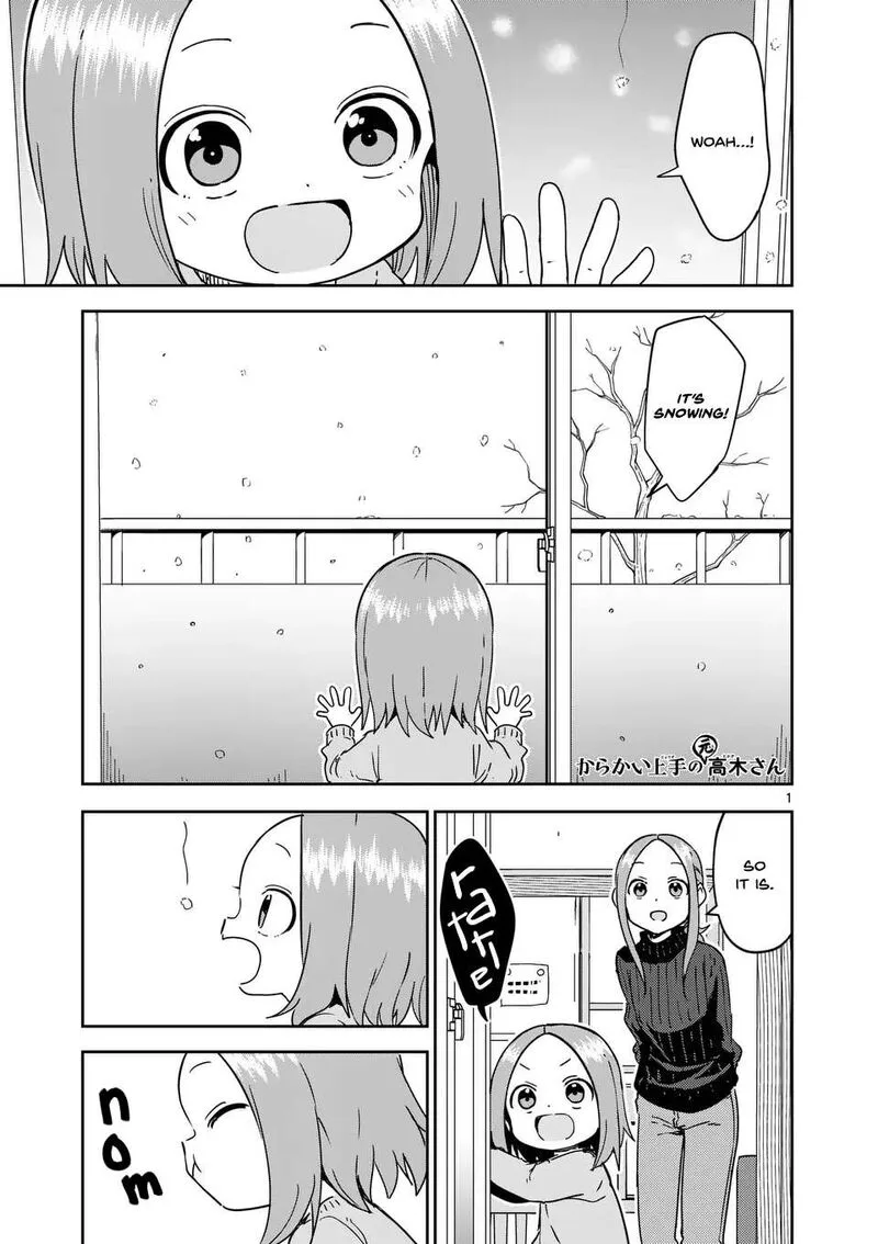 Karakai Jouzu no (Moto) Takagi-san Chapter 303 page 1