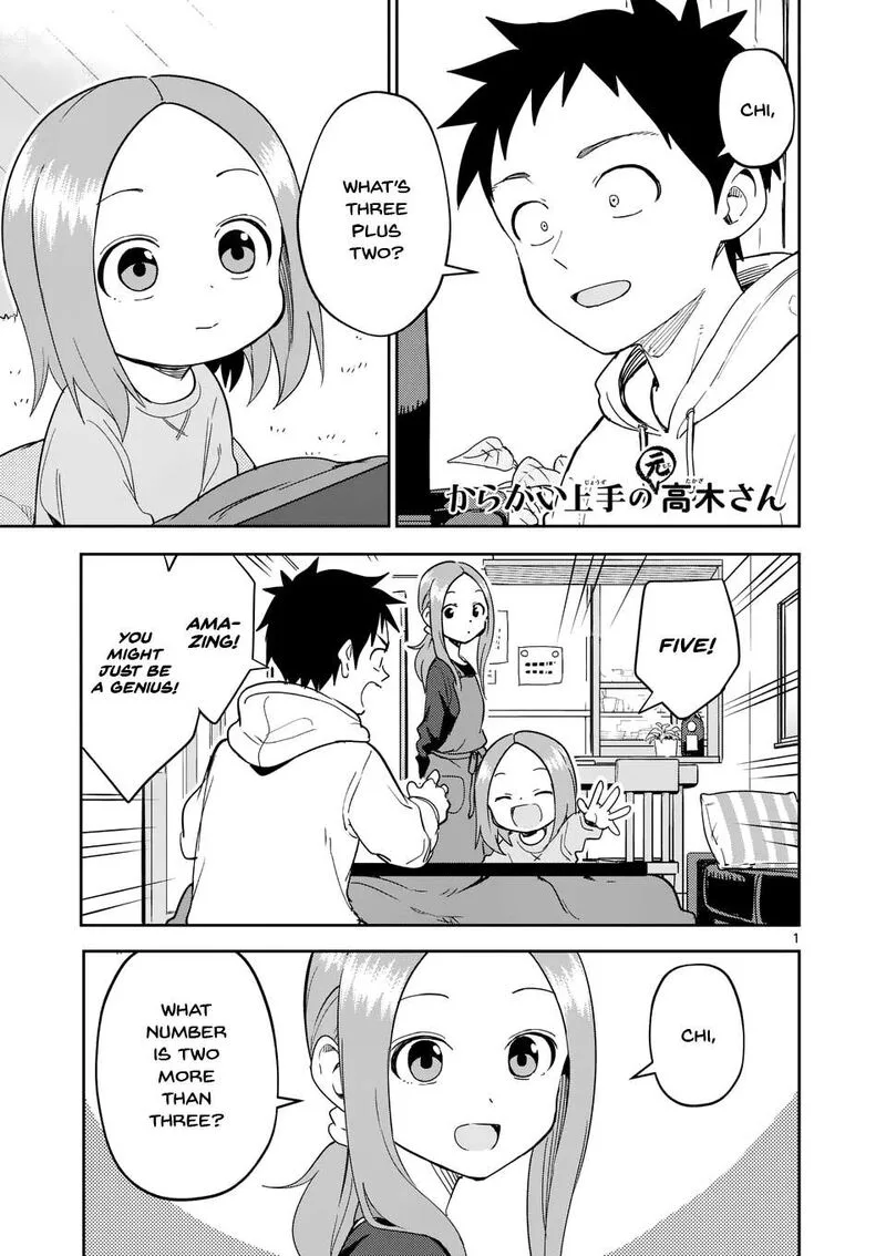 Karakai Jouzu no (Moto) Takagi-san Chapter 305 page 1