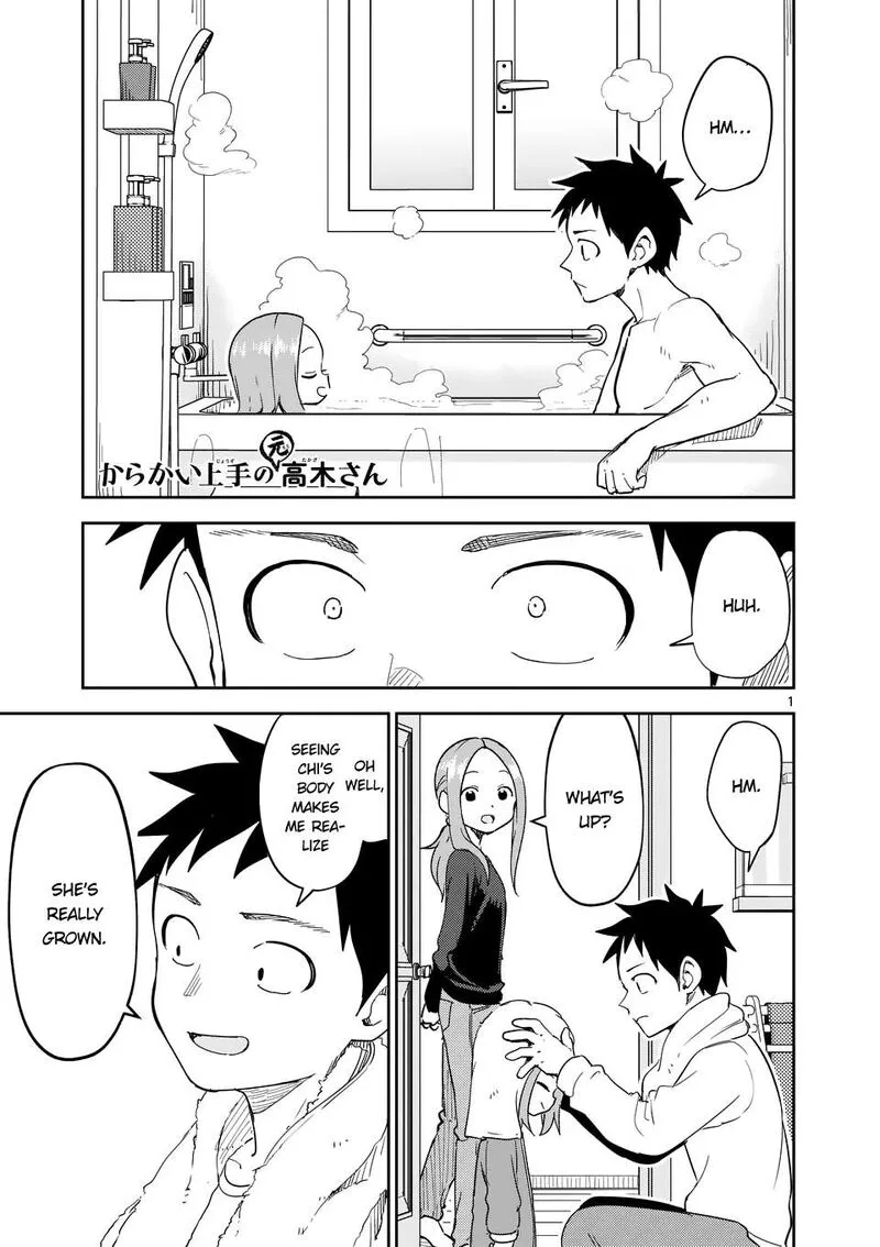 Karakai Jouzu no (Moto) Takagi-san Chapter 306 page 1