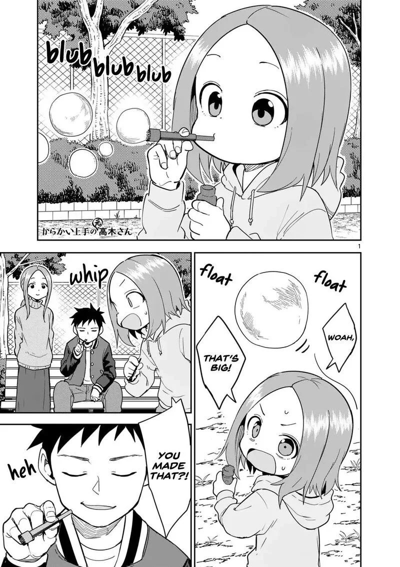 Karakai Jouzu no (Moto) Takagi-san Chapter 307 page 1