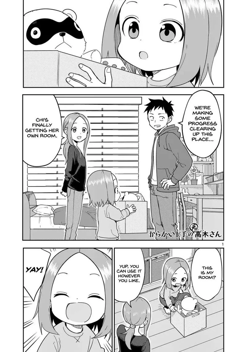 Karakai Jouzu no (Moto) Takagi-san Chapter 308 page 1