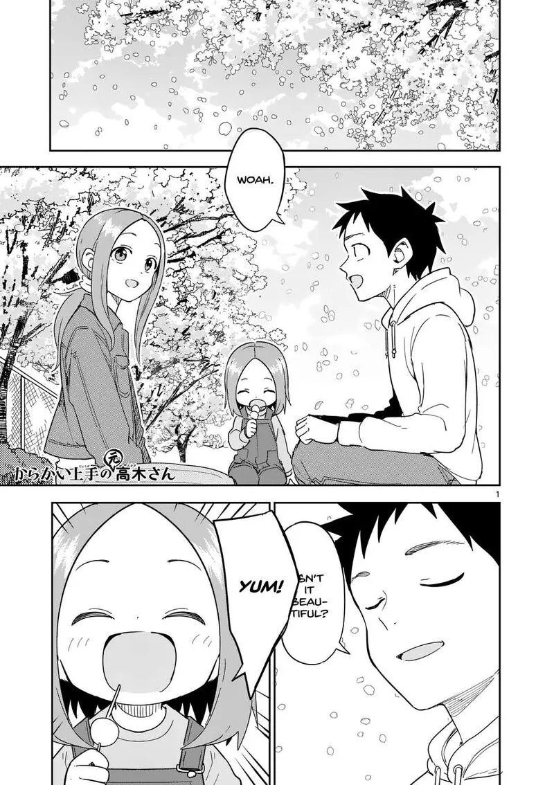 Karakai Jouzu no (Moto) Takagi-san Chapter 309 page 1