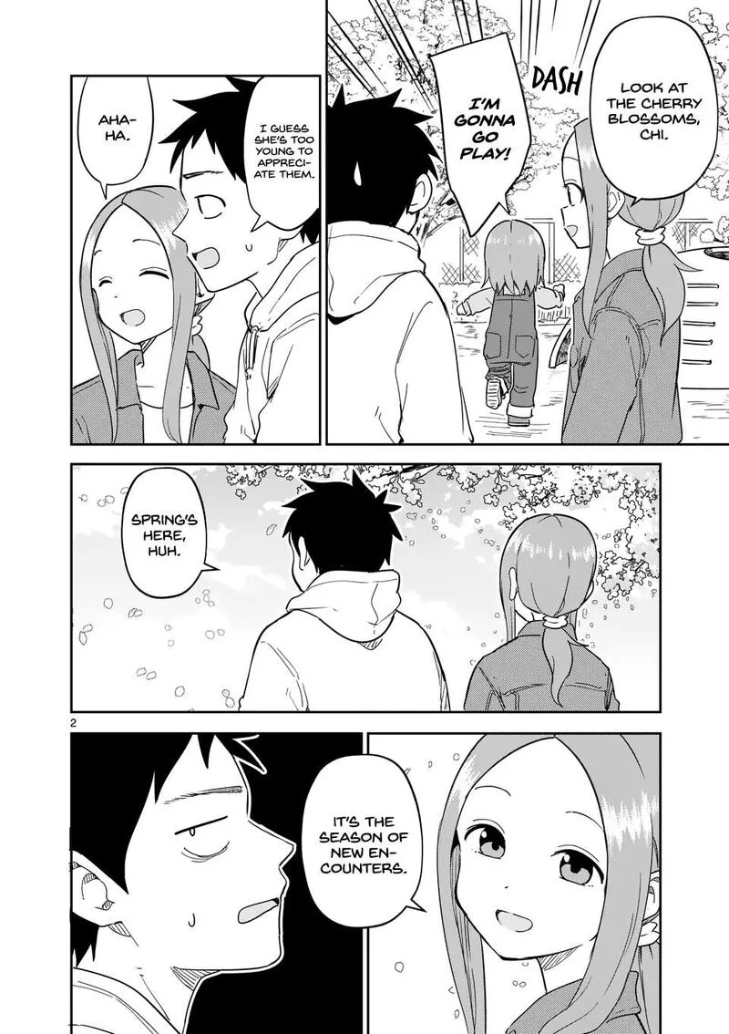 Karakai Jouzu no (Moto) Takagi-san Chapter 309 page 2
