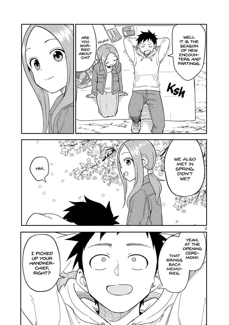 Karakai Jouzu no (Moto) Takagi-san Chapter 309 page 3