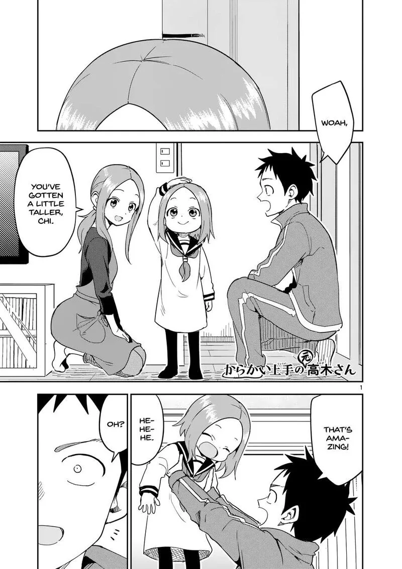 Karakai Jouzu no (Moto) Takagi-san Chapter 311 page 1