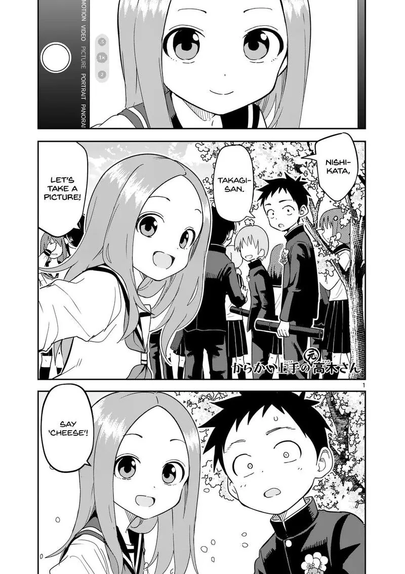 Karakai Jouzu no (Moto) Takagi-san Chapter 312 page 1