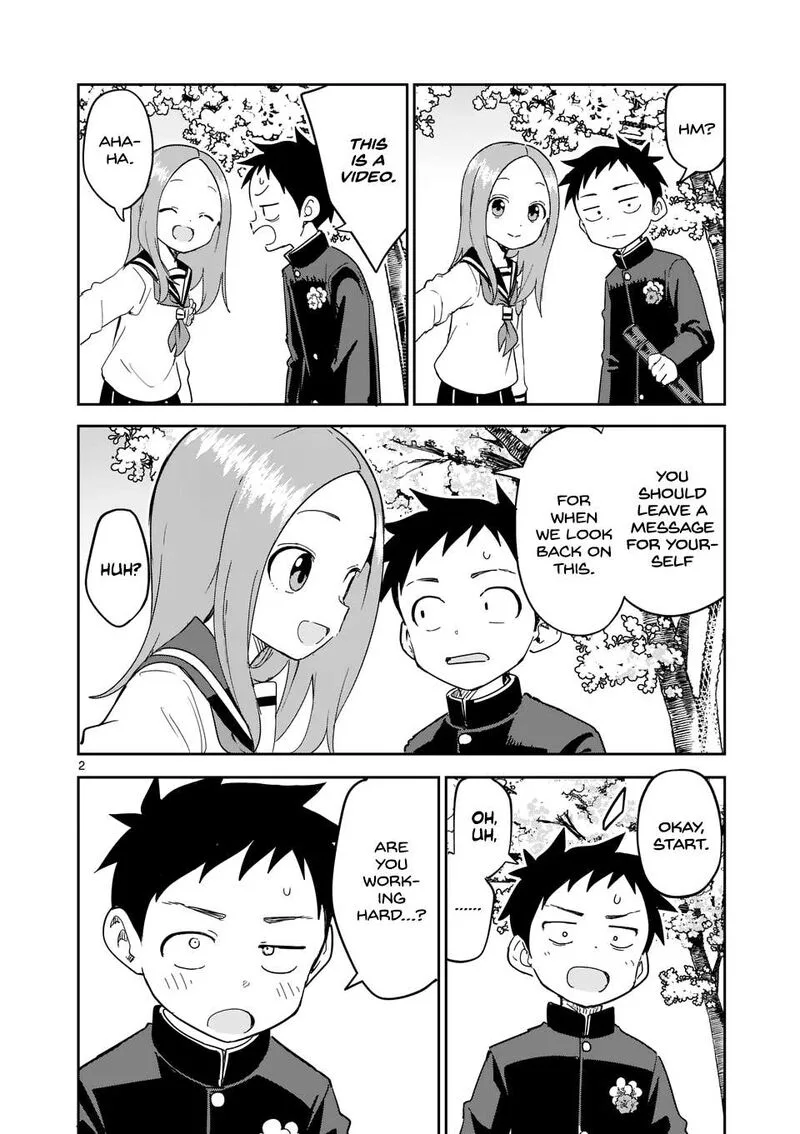 Karakai Jouzu no (Moto) Takagi-san Chapter 312 page 2
