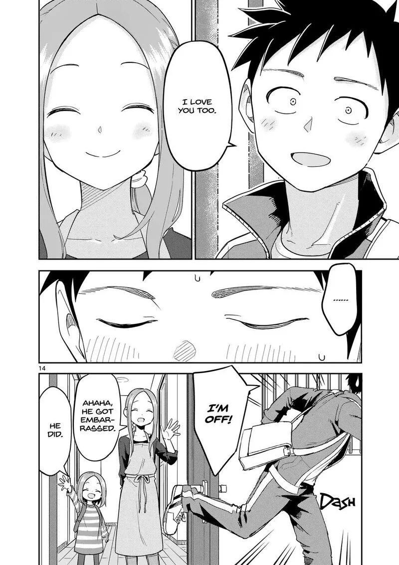 Karakai Jouzu no (Moto) Takagi-san Chapter 314 page 14
